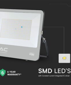 LED Προβολέας 200W Αδιάβροχος IP66 V-TAC Cree Chip 6yrs Wty Μαύρος 115° 27000lm 6500K Ψυχρό – 232216