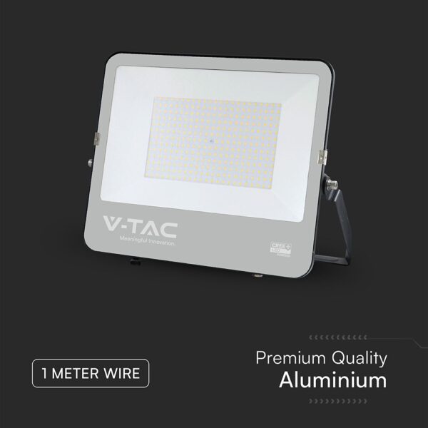 LED Προβολέας 200W Αδιάβροχος IP66 V-TAC Cree Chip 6yrs Wty Μαύρος 115° 27000lm 6500K Ψυχρό  – 232216