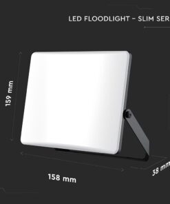 30W LED Προβολέας με Οπάλ Κάλυμμα Μαύρος V-TAC IP65 CCT 3000lm – 23769