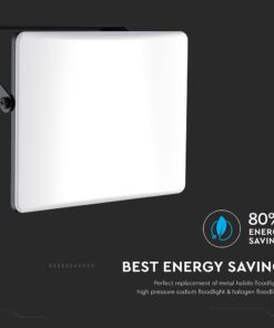 30W LED Προβολέας με Οπάλ Κάλυμμα Μαύρος V-TAC IP65 CCT 3000lm – 23769