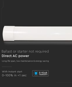 LED Πρισματικό Γραμμικό Φωτιστικό 60cm 20W V-TAC 2400lm Ψυχρό Λευκό 6500K – 23787