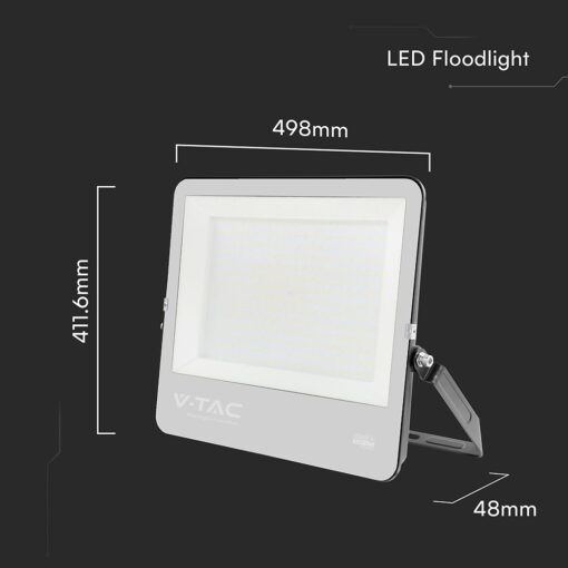 LED Προβολέας 300W Αδιάβροχος IP66 V-TAC Cree Chip 6yrs Wty Μαύρος 115° 40500lm 4000K Φυσικό  – 238256