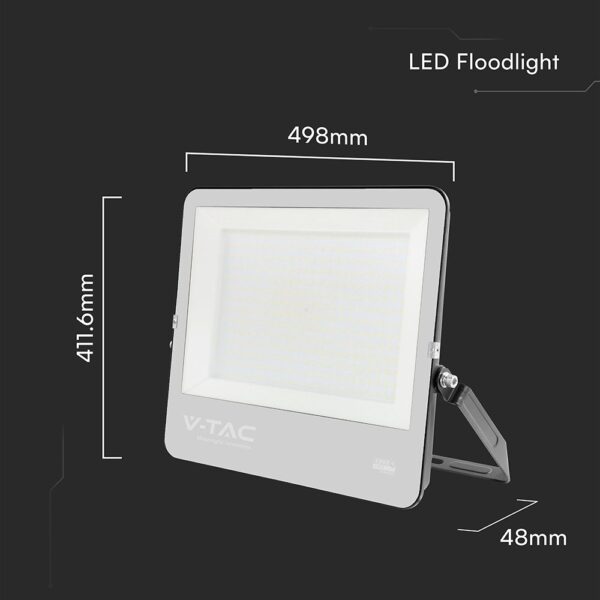 LED Προβολέας 300W Αδιάβροχος IP66 V-TAC Cree Chip 6yrs Wty Μαύρος 115° 40500lm 4000K Φυσικό  – 238256