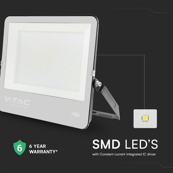 LED Προβολέας 300W Αδιάβροχος IP66 V-TAC Cree Chip 6yrs Wty Μαύρος 115° 40500lm 4000K Φυσικό  – 238256