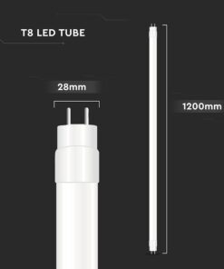 Λάμπα LED G13 T8 16.5W 120cm V-TAC 1850lm Ψυχρό Λευκό 6500K – 23873