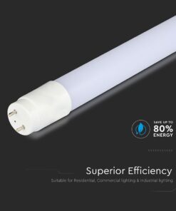 Λάμπα LED G13 T8 16.5W 120cm V-TAC 1850lm Ψυχρό Λευκό 6500K – 23873