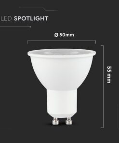 LED Λάμπα GU10 7.5W V-TAC 38° 610lm Φυσικό Λευκό 4000K – 23881