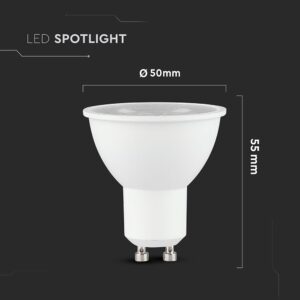 LED Λάμπα GU10  7.5W V-TAC 38° 610lm Φυσικό Λευκό 4000K – 23881