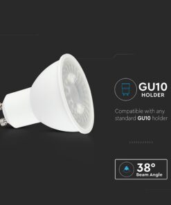 LED Λάμπα GU10 7.5W V-TAC 38° 610lm Φυσικό Λευκό 4000K – 23881