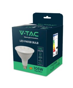 LED Λάμπα E27 PAR38 Σποτ 12.8W V-TAC 40° 930lm Ψυχρό Λευκό 6500K – 23892