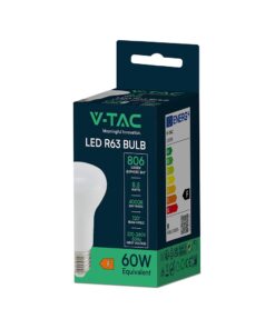 LED Λάμπα E27 R63 Σποτ 10W V-TAC 120° 830lm Φυσικό Λευκό 4000K – 23898