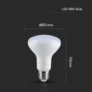 LED Λάμπα E27 Spot R80 11W V-TAC 120° 1055lm 4000K – 23900