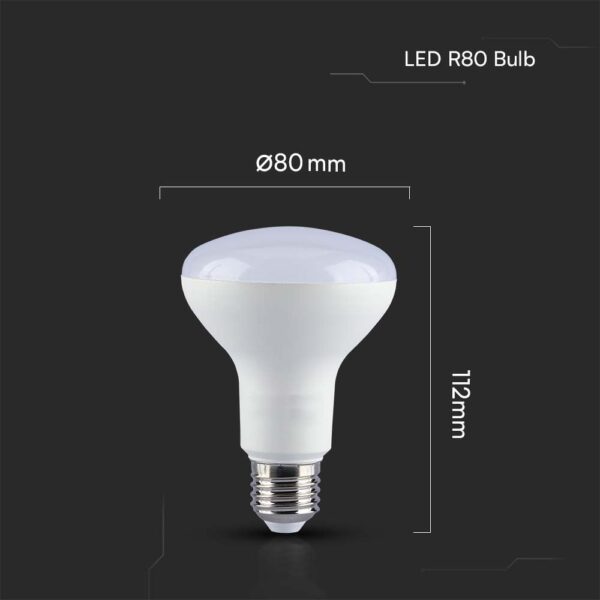 LED Λάμπα E27 Spot R80 11W V-TAC 120° 1055lm 4000K – 23900