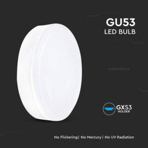 LED Λάμπα 6.4W GX53 V-TAC 560lm Θερμό Λευκό 3000K – 23901