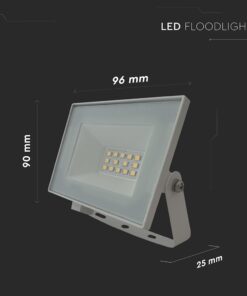 10W LED Floodlight 4000K White Body