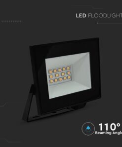 LED Προβολέας 10W V-TAC Μαύρος 730lm Αδιάβροχος IP65 Ψυχρό Λευκό 6500K – 23974