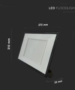 LED Προβολέας 200W V-TAC Μαύρος 16450lm Αδιάβροχος IP65 Ψυχρό Λευκό 6500K – 23977