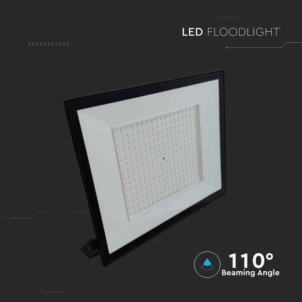 LED Προβολέας 200W V-TAC Μαύρος 16450lm Αδιάβροχος IP65 Ψυχρό Λευκό 6500K – 23977