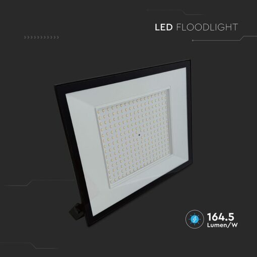 LED Προβολέας 200W V-TAC Μαύρος 16450lm Αδιάβροχος IP65 Ψυχρό Λευκό 6500K – 23977
