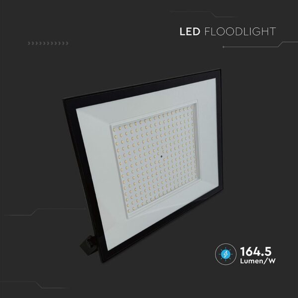 LED Προβολέας 200W V-TAC Μαύρος 16450lm Αδιάβροχος IP65 Ψυχρό Λευκό 6500K – 23977