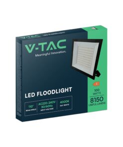 100W LED Floodlight 4000K Black Body