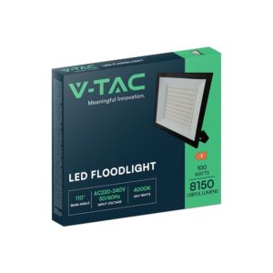 100W LED Floodlight 4000K Black Body
