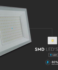 100W LED Floodlight 6500K White Body