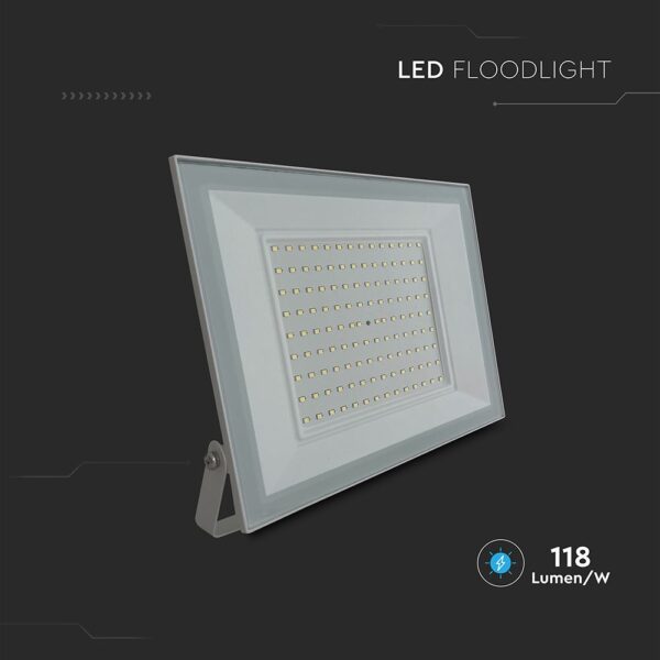 100W LED Floodlight 6500K White Body