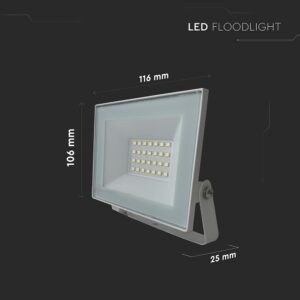 20W LED Floodlight 4000K White Body
