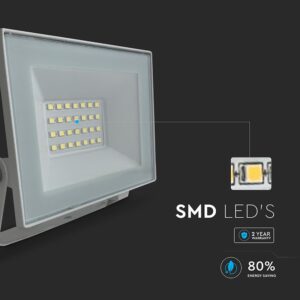 20W LED Floodlight 4000K White Body