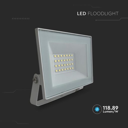 20W LED Floodlight 4000K White Body