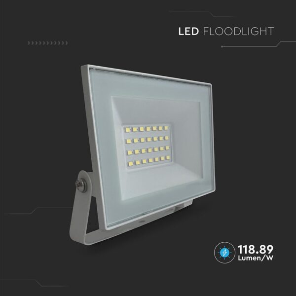 20W LED Floodlight 4000K White Body