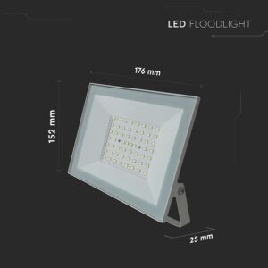 LED Προβολέας 50W V-TAC Λευκός 4700lm Αδιάβροχος IP65 Φυσικό Λευκό 4000K – 23987