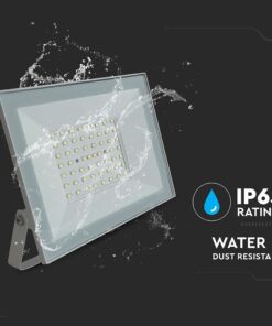 LED Προβολέας 50W V-TAC Λευκός 4700lm Αδιάβροχος IP65 Φυσικό Λευκό 4000K – 23987