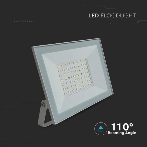 LED Προβολέας 50W V-TAC Λευκός 4700lm Αδιάβροχος IP65 Φυσικό Λευκό 4000K – 23987