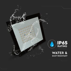 LED Προβολέας 50W V-TAC Μαύρος 4700lm Αδιάβροχος IP65 Φυσικό Λευκό 4000K – 23988