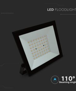 LED Προβολέας 50W V-TAC Μαύρος 4700lm Αδιάβροχος IP65 Φυσικό Λευκό 4000K – 23988