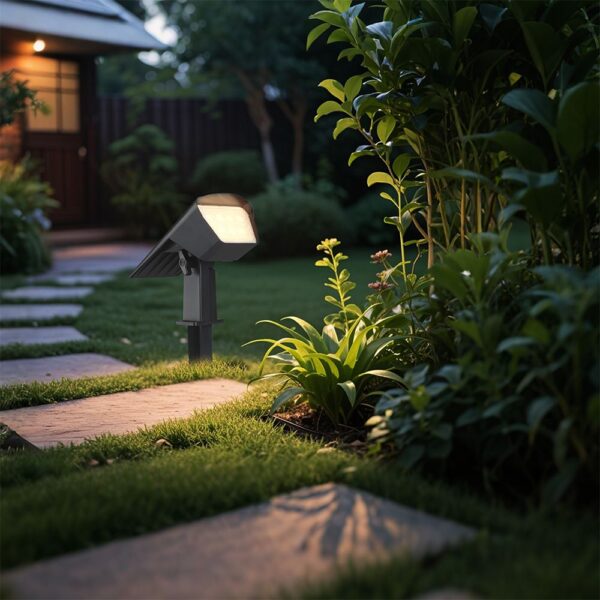 Ηλιακό Φωτιστικό Spot Καρφωτό/Επιδαπέδιο 1.3W LED CCT Ρυθμιζόμενο Μαύρο IP65 V-TAC – 23996