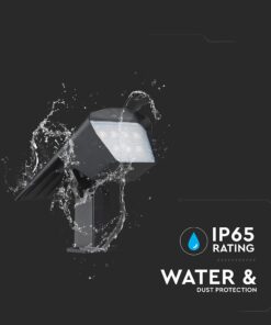 Ηλιακό Φωτιστικό Spot Καρφωτό/Επιδαπέδιο 1.3W LED CCT Ρυθμιζόμενο Μαύρο IP65 V-TAC – 23996