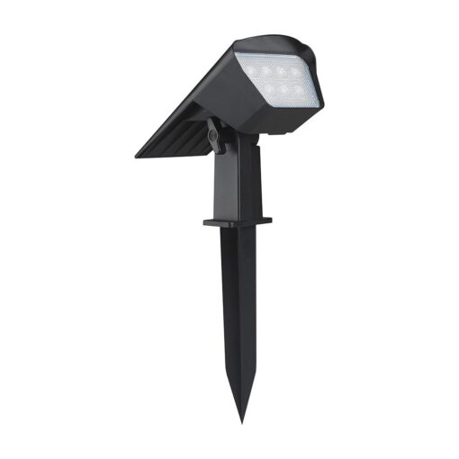 Ηλιακό Φωτιστικό Spot Καρφωτό/Επιδαπέδιο 1.3W LED CCT Ρυθμιζόμενο Μαύρο IP65 V-TAC – 23996