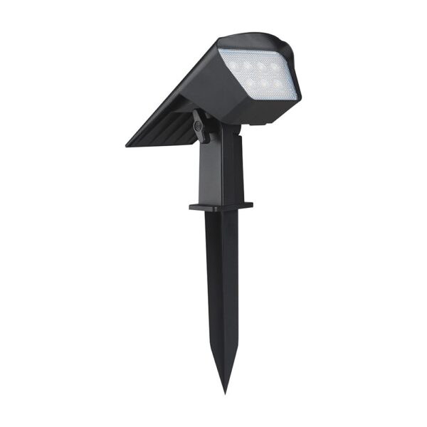 Ηλιακό Φωτιστικό Spot Καρφωτό/Επιδαπέδιο 1.3W LED CCT Ρυθμιζόμενο Μαύρο IP65 V-TAC – 23996
