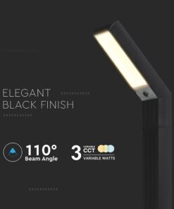 Ηλιακό Φωτιστικό Κολωνάκι Καρφωτό-Επιδαπέδιο 1.5W LED CCT Ρυθμιζόμενο Μαύρο IP65 V-TAC – 23997