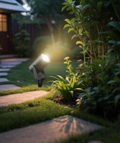 Σποτ Κήπου Καρφωτό-Επιτοίχιο 10W LED Μαύρο Αλουμινίου IP65 Φυσικό Λευκό 4000K V-TAC – 24005