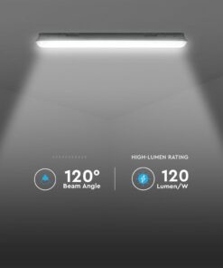 LED Αδιάβροχο IP65 Φωτιστικό Τύπου Φθορίου 36W V-TAC 120cm με Mπαταρία Εφεδρικής Λειτουργίας4320lm 6500K – 24012