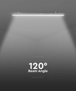 LED Αδιάβροχο IP65 Φωτιστικό Τύπου Φθορίου 48W V-TAC 150cm με Ανιχνευτή Κίνησης 5760lm 6500K – 24017
