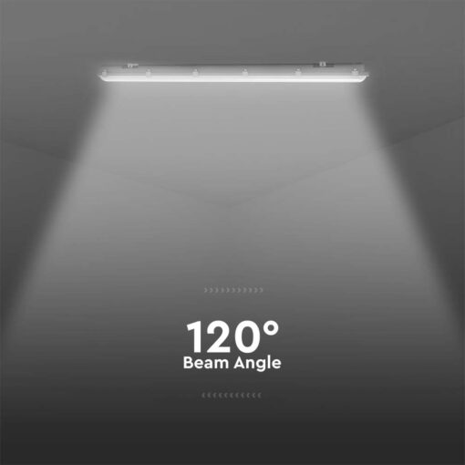 LED Αδιάβροχο IP65 Φωτιστικό Τύπου Φθορίου 48W V-TAC 150cm με Ανιχνευτή Κίνησης 5760lm 6500K – 24017