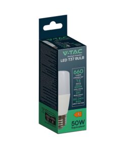 LED Λάμπα E27 7.5W Σωληνωτή T37 V-TAC 230° 660lm 6500K – 24035