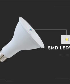 LED Λάμπα E27 PAR30 Σποτ 11W V-TAC 40° 800lm Φυσικό Λευκό 4000K – 24037