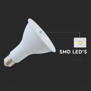 LED Λάμπα E27 PAR30 Σποτ 11W V-TAC 40° 800lm Φυσικό Λευκό 4000K – 24037