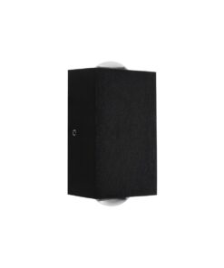 GLOBOSTAR® HIKARI 60685 Μοντέρνο Φωτιστικό Τοίχου – Απλίκα LED 4W 500lm 30° AC 220-240V Αδιάβροχο IP65 Θερμό Λευκό 2700K – CREE XPE Chip & TÜV SÜD Driver – Μαύρο Ματ – Μ6 x Π4 x Υ10.5cm – 5 Χρόνια Εγγύηση